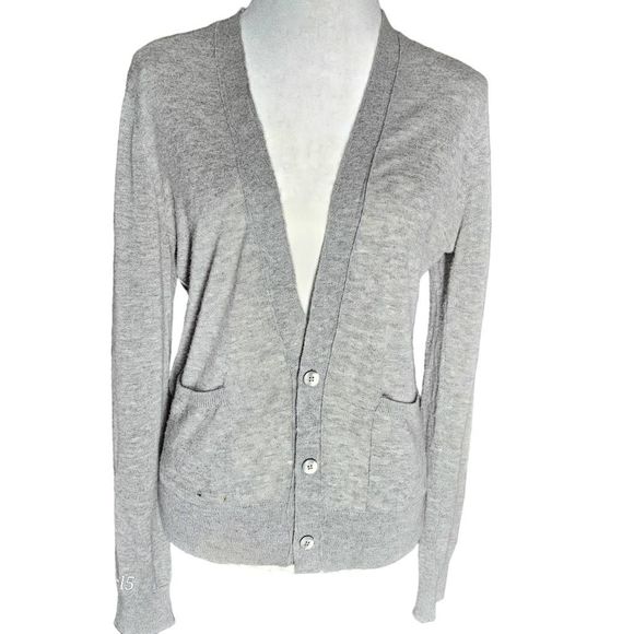 SJOBECK Cashmere & Cotton Two Tone Cardigan Womens Medium - Picture 3 of 7